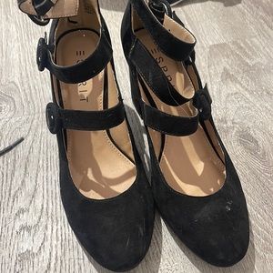 Esprit buckle heels with back zipper
